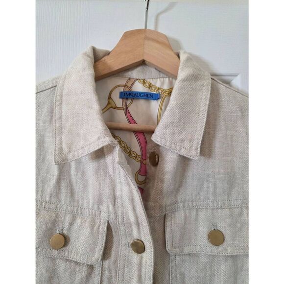 J. McLaughlin Linen Jacket S - Picture 4 of 12